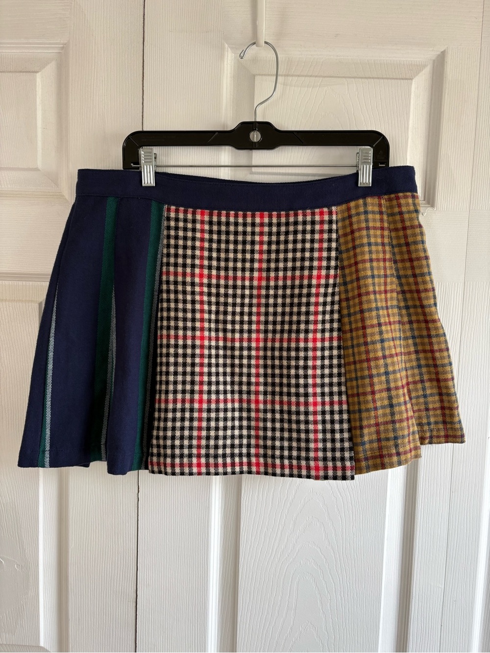 Rowing Blazers Target Patchwork Plaid Mini Skirt 14 Academia Preppy Schoolgirl - Picture 1 of 8